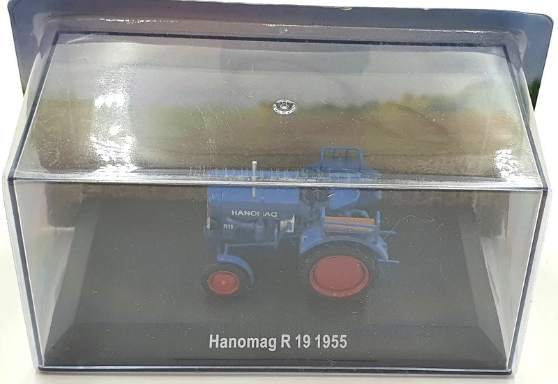 Hachette 1/43 Scale Model Tractor HL21 - 1955 Hanomag R19 - Blue - Image 3 of 4