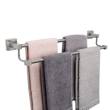 Double Bath Towel Bar - Thicken SUS304 Stainless Steel Towel Rack for Bathroo...