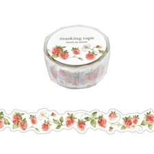 Palette Masking Tape Die Cut Strawberry 18mm x 5m - MIND WAVE for Journaling