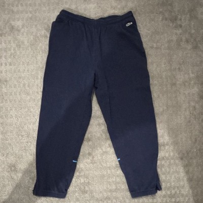 Supreme x Lacoste Men s Navy Sweatpants S Elastic Waist Drawstring Pockets
