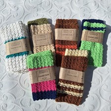 Crochet Cloth Sets 100% Cotton Handmade Aust Kitchen Dish Bath Wash Eco Friendly