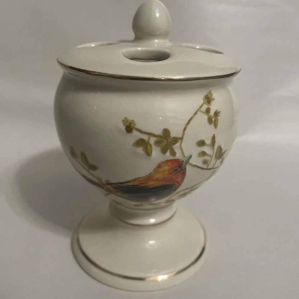 Soporte para cepillo de dientes Avanti Gilded Birds - Marfil - Cepillo de dientes Foto 3 de 4