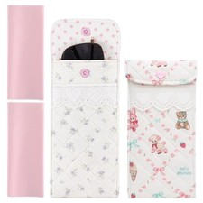 4PCS Sunglasses Pouch with Cleaning Cloth Soft, Eyeglass Pouch Glasses Case