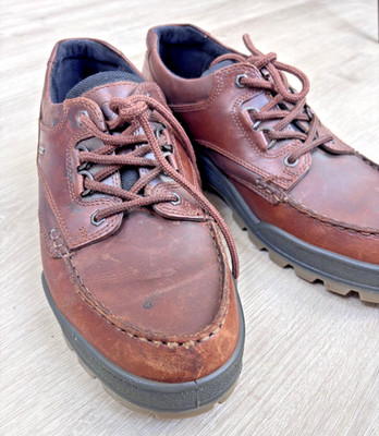 ECCO Track 25 Low GTX Gore-Tex Waterproof Hiking Shoe Men EU47 US13 Brown Leathe