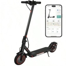 350W Electric Scooter Adult Folding 8.5" Solid Tires 25km/h 36V 10Ah 120kg Black