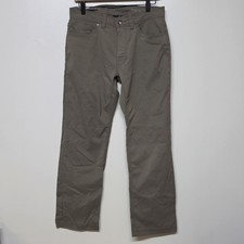 PRANA Brion Pants Men's 32x30 Brown Slim Fit Hiking Gorpcore Stretch