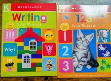 Scholastic Skills Toddler Workbook/ 2 Books/ Reading  Writing/ New