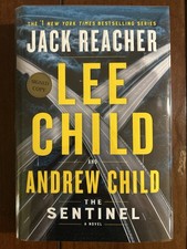 Lee & Andrew Child THE SENTINEL Double Signed 1st/1st HC/DJ Jack Reacher