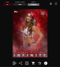 DIGITAL Topps WWE Slam 17 - INFINITE Red - NIKKI BELLA