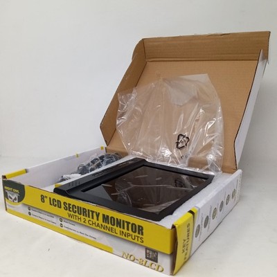 NEW OPEN BOX Night Owl NO-8LCD 2 Channel Input Color LCD Security Monitor