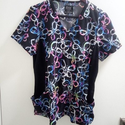 ''Iflex Cherokee'', Ladies, Short Sleeved, Butterfly Scrub Top