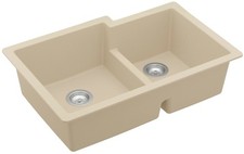 Karran USA QU-811 Quartz QU 32" Undermount Double Basin Quartz - Beige