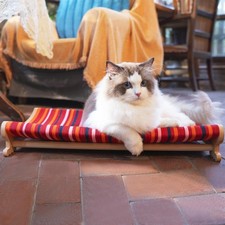 DIY Felt Cat Scratcher Bed Beech Wood Extra-Larger Red Scratching Lounge