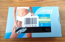 Sloggi GO Casual Midi Briefs Knickers 3 Pack  Black brand new size Medium j3