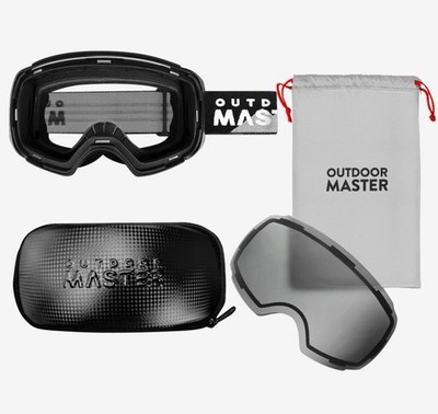 OUTDOOR MASTER Skibrille Pro schwarz/grau