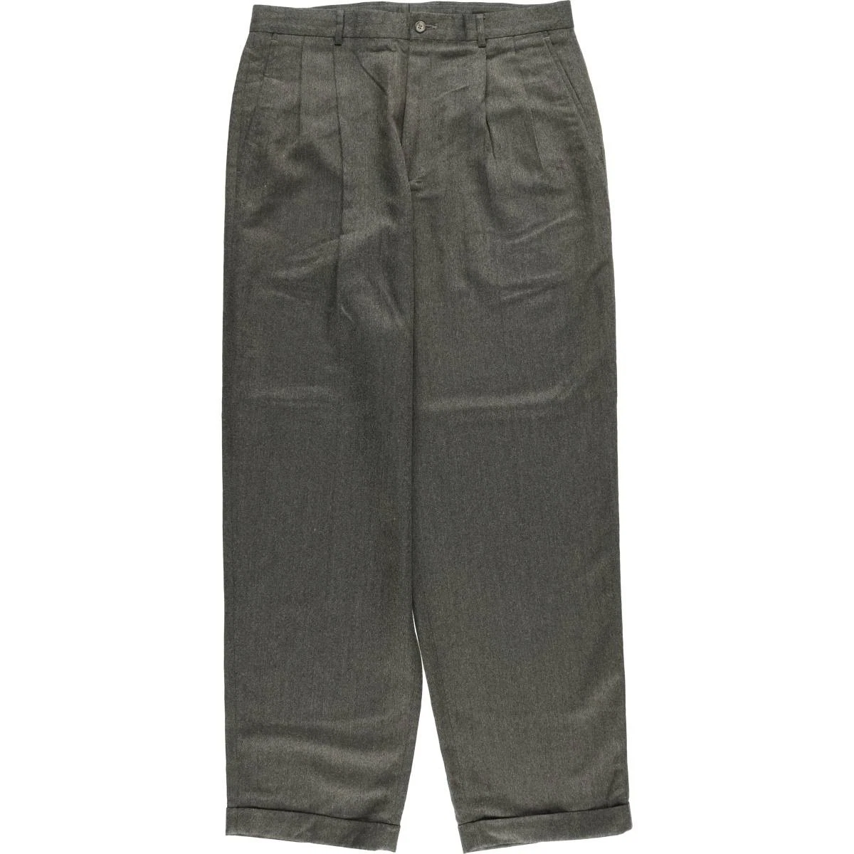 (古着)90〜00s claiborne ワイドリネンスラックス パンツ 古着)90〜00s claiborne ワイドリネンスラックス パンツ