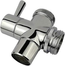 Sink to Garden Hose Diverter All Brass Adapter Valve with Aerator, for Bathroom/