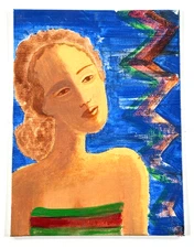 Self Portrait Original Shelley Duvall Painting Estate Shining Popeye