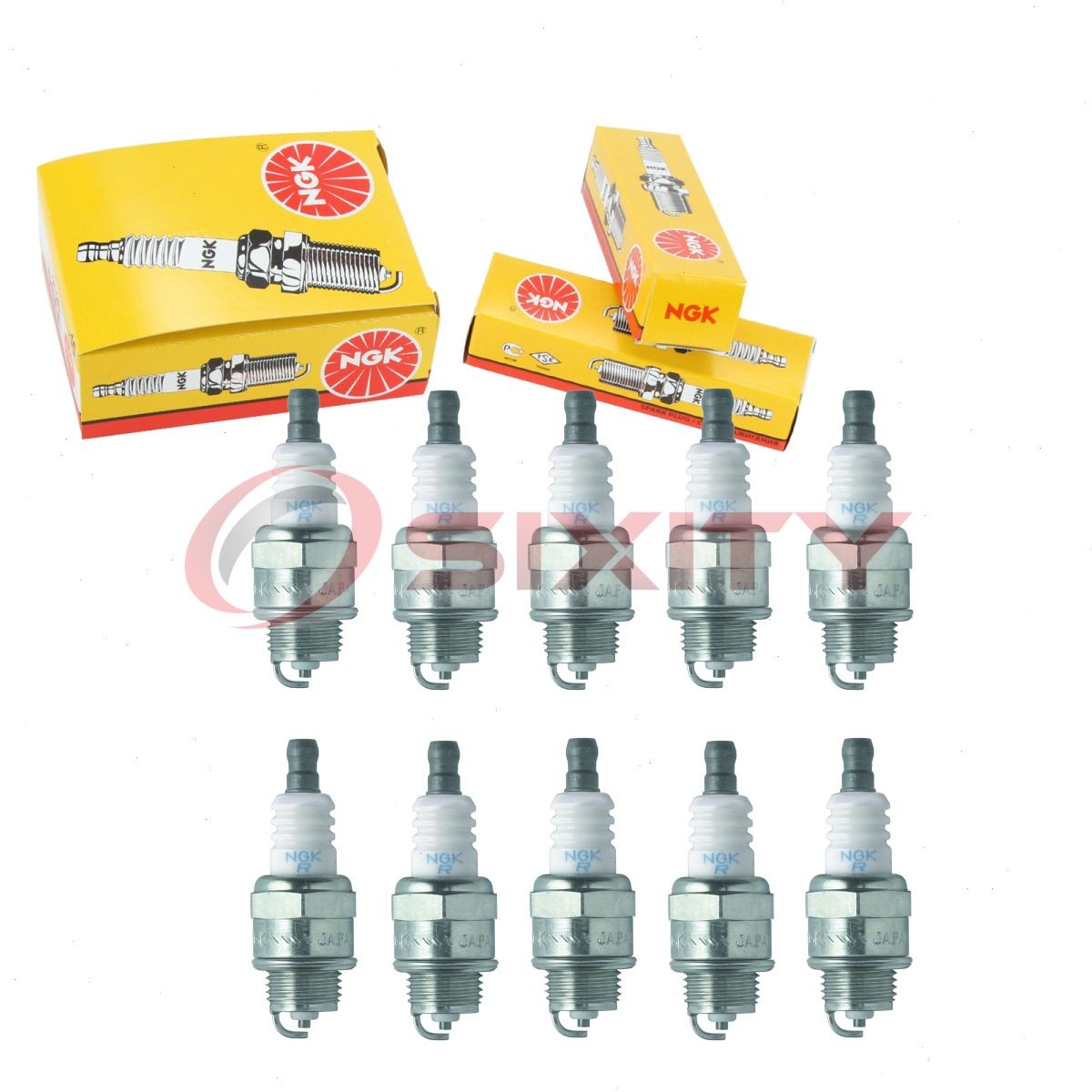 10 pc NGK 6703 BPMR7A SOLID Standard Spark Plugs for WSR6F/R10 WSR6F WSR5F tr