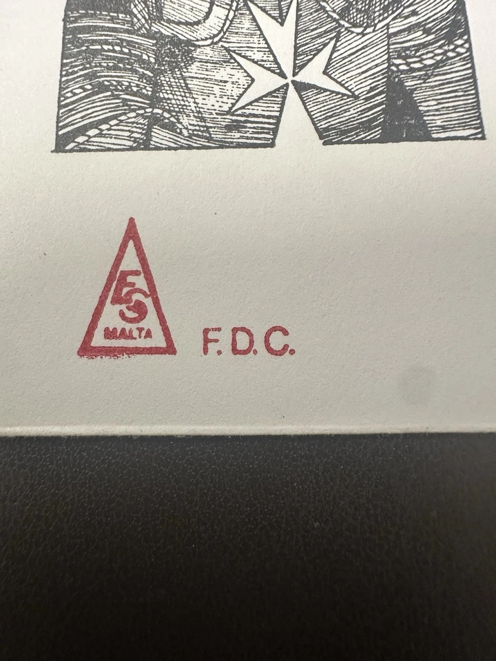 First Day Cover, 1980 Malta Post Stamps Chess Olympiad Water Mark - Image 3 of 4