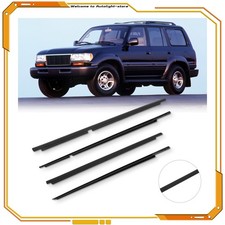 4x Fits Toyota Land Cruiser Lexus Lx470 98-07 Weatherstrip Door Belt Moulding