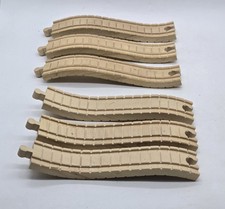 Thomas Train Wooden Clickity Clack Ascending Descending Track Lot Of 6