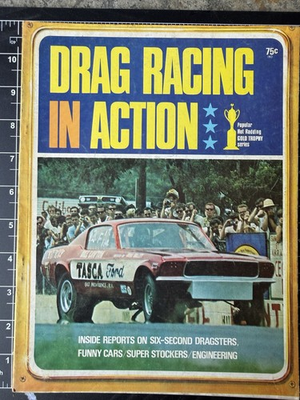 #ad Vintage Drag Racing In Action Magazine quot;Tasca Fordquot; 1967 Mustang $19.95