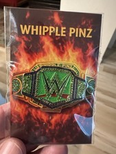 Whipple Pinz Wwe Championship Belt Collectible Pin Hat Blip