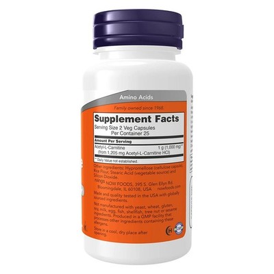 l carnitine effects on kidney Acetyl L-Carnitine 500mg – Health Thru Nutrition main image 1
