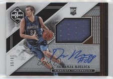 2015-16 Panini Limited Rookie Jersey 18/99 Nemanja Bjelica #RJA-NB Auto p7i