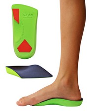 3/4 Length Neon Shield Arch Insole for with foot pronation, flat feet, or any...