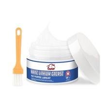 White Lithium Grease, Multi-Purpose Lubricant Lithium Grease with Brush, Gara...