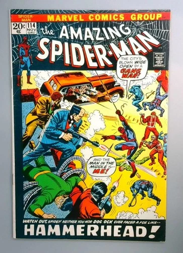Amazing Spider-Man #114 VG 2nd Appearance of Hammerhead Marvel 1972