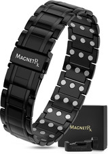   3X Strength Magnetic Bracelets for Men   Effective Titanium Mens Magnetic Brac