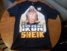 Reduced The Iron Sheik T-shirt New  Large WWE Wrestling 90’s WWF  Official