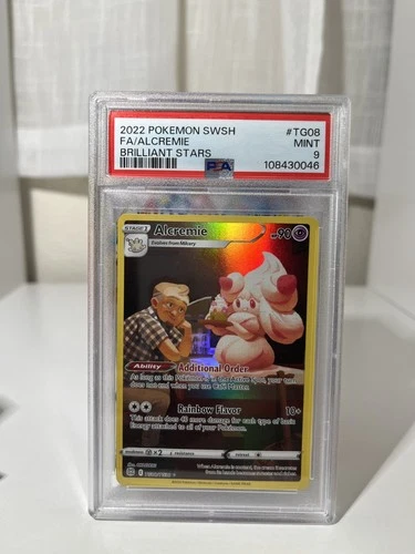 PSA 9 Pokemon TCG Alcremie TG08/TG30 Sw&Sh Brilliant Stars Trainer Gallery Holo