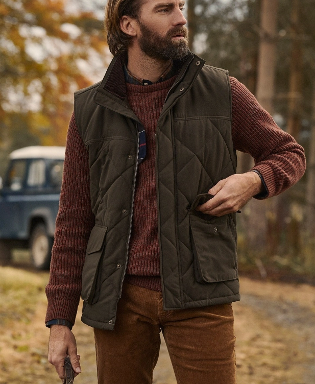 Dark Olive ~ Barbour Winterdale Men's Gilet Vest MSRP$235 British