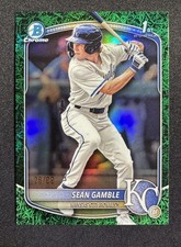 2025 Bowman Draft Chrome Sean Gamble Green Grass Refractor 1st #26/99 #BDC-178