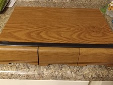 Vintage 1980s Faux Wooden 3 Drawer Cassette Tape Holder Storage Cabinet Holds 36