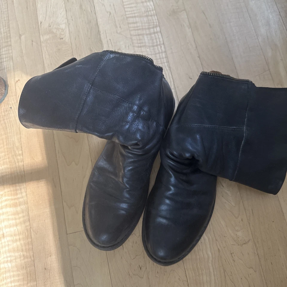 Fiorentini + Baker Eli Eternity Black Leather Boots Sz 38 - Image 2 of 4