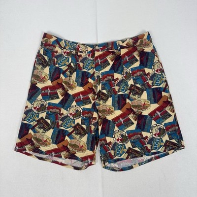 Polo Ralph Lauren Postkarten Shorts Vintage Made in USA 100% Rayon W38