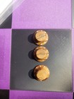 3 Zebrawood Knobs Push on Numbered Hat Style 6mm or CTS F Strat Knob — photo 5