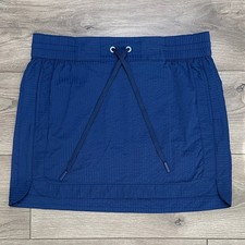 NWOT Vineyard Vines Performance Seersucker Harbor Skirt Navy Blue Size Small