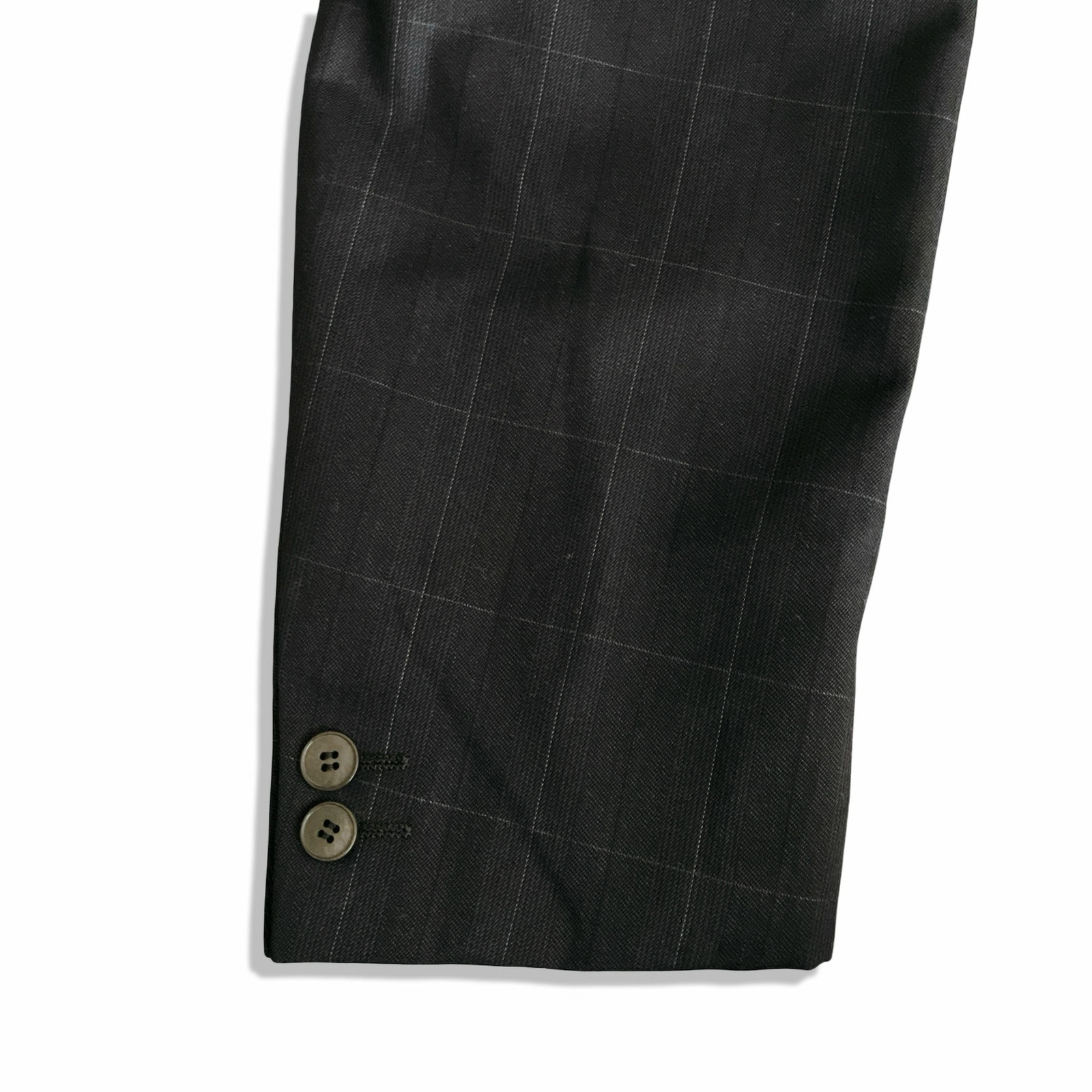 istante graph check pattern double breasted jacke… - image 5