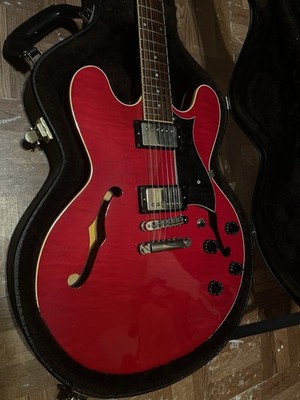 2008 Heritage H535 Red Flame Electric Guitar with Hard Case