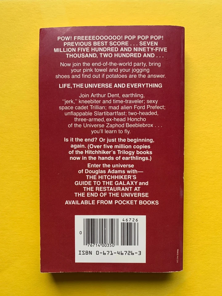 Life, the Universe and Everything by Douglas Adams (Pocket Books 1983) - Image 2 of 3
