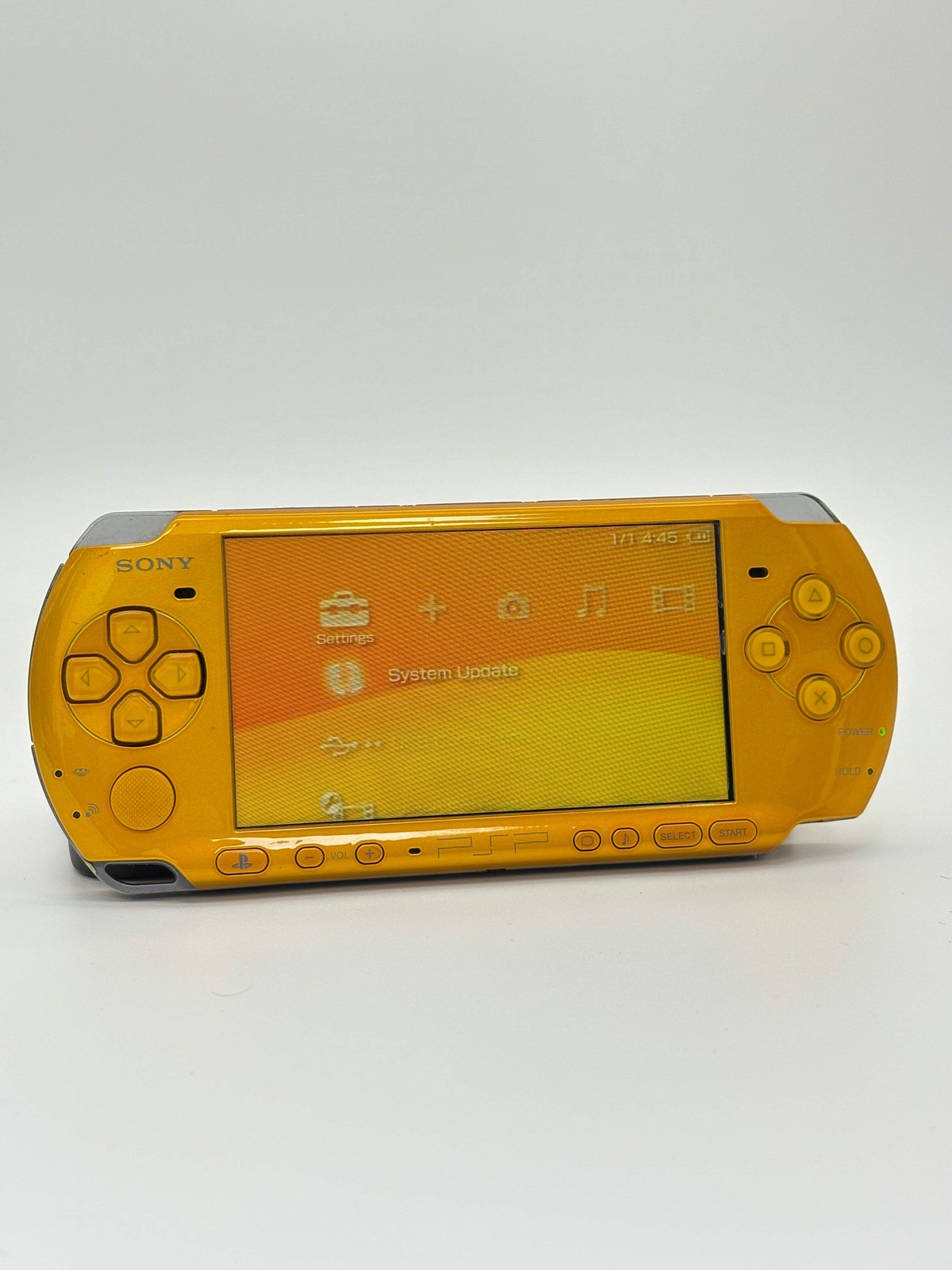 Sony PlayStation Portable PSP-3000 Gold Console #117 w/2400 mAh Battery