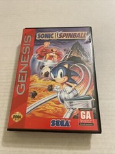 Sonic Spinball (Sega Genesis, 1993) Cart & Box (NO MANUAL) TESTED