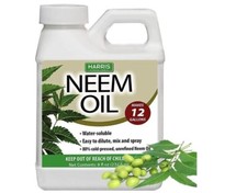 Neem Oil Cold Pressed Water Soluble Concentrate, Garden Healthy Makes 12 Gallons