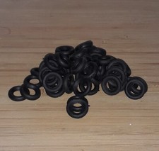 Trade Pack 50 Dinky Toys Smooth 15mm O/D Reproduction Tyres Cars, Vans, Buses